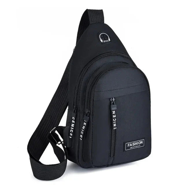 Mochila Transversal Masculina Leve e Compacta