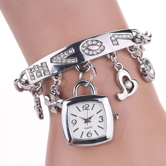 Relógio Feminino Pulseira Berloques - CharmTime