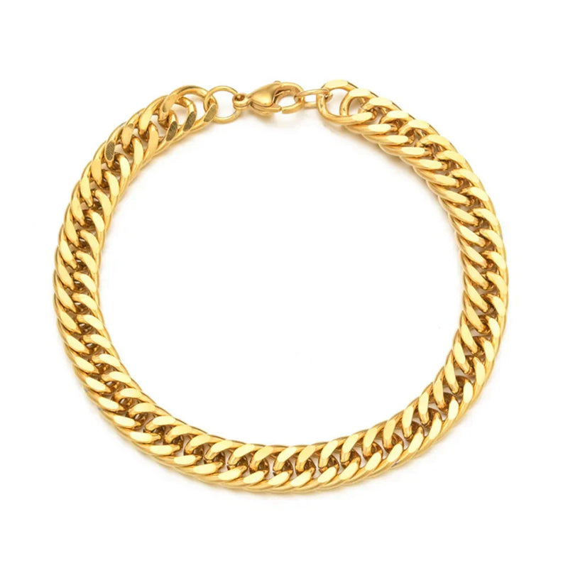 Pulseira Masculina Banhada a Ouro 18k